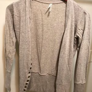 Tan boutique button down cardigan